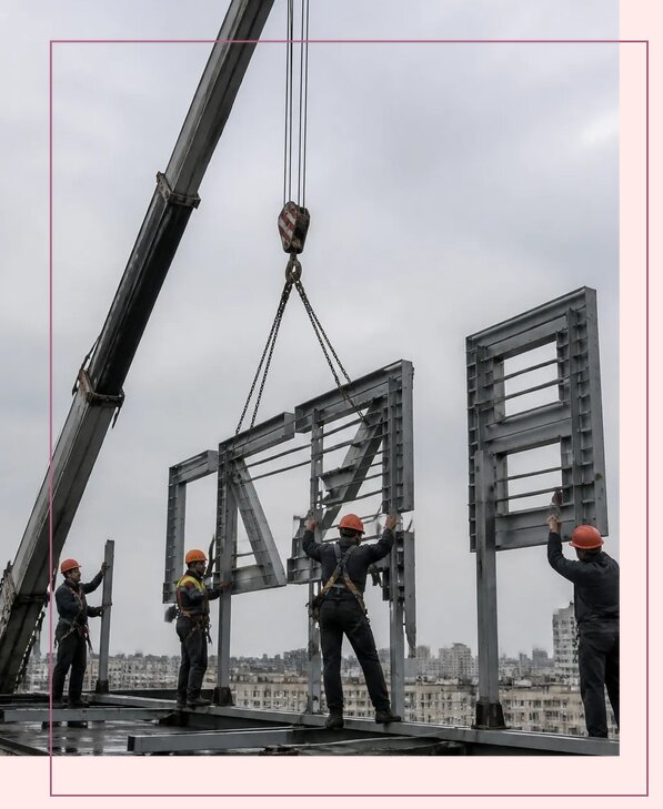 Крышные вывески в Куйбышеве по цене от 259225 р. | Аванза-Кбш