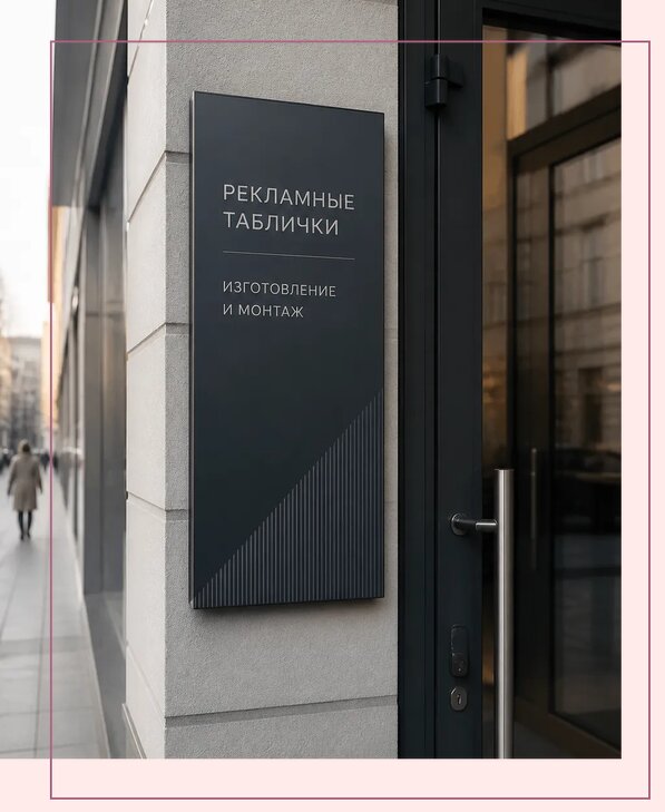 Рекламные таблички в Куйбышеве по цене от 4666 р. | Аванза-Кбш