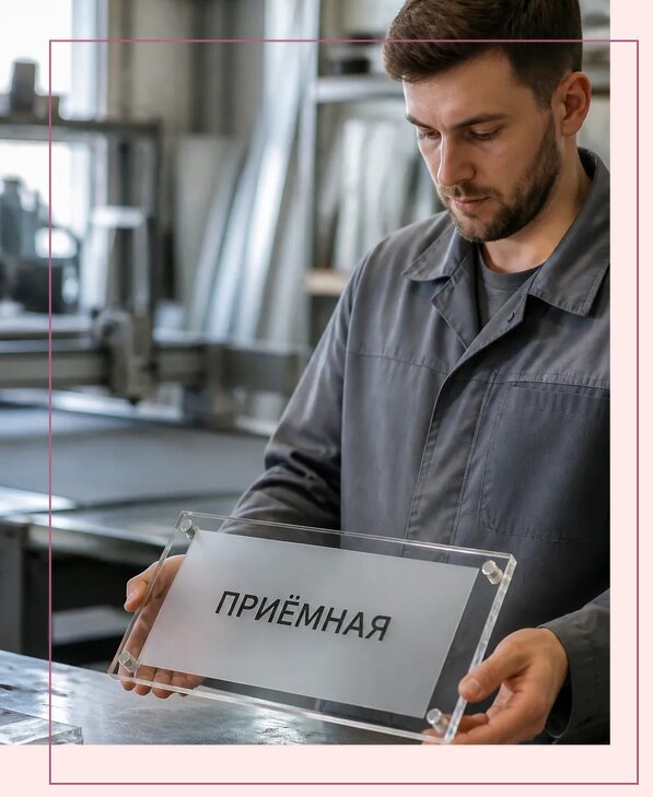 Таблички из оргстекла на заказ в Куйбышеве от 4044 р. | Аванза-Кбш