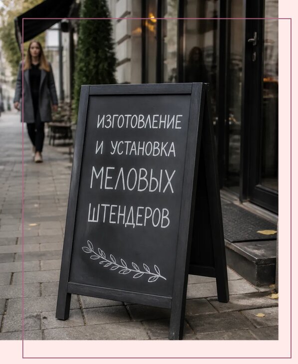 Меловые штендеры в Куйбышеве по цене от 6740 р. | Аванза-Кбш
